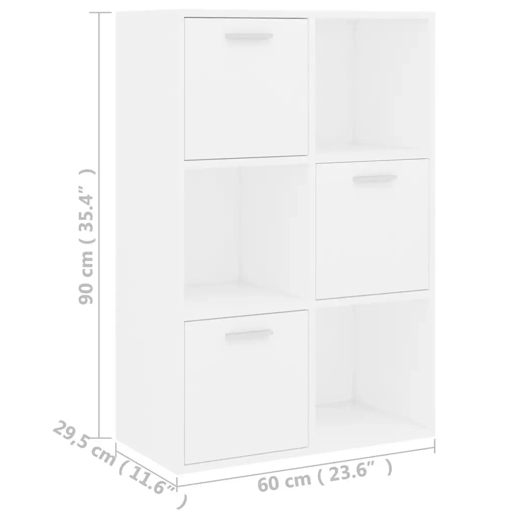 Armadietto Bianco 60x29,5x90 cm in Legno Ingegnerizzato 801134