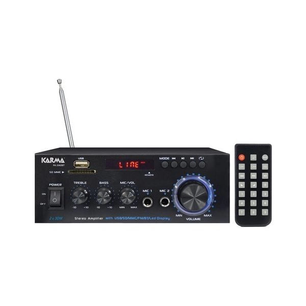 Amplificatore pa karma pa 2362bt black - 8015439923815