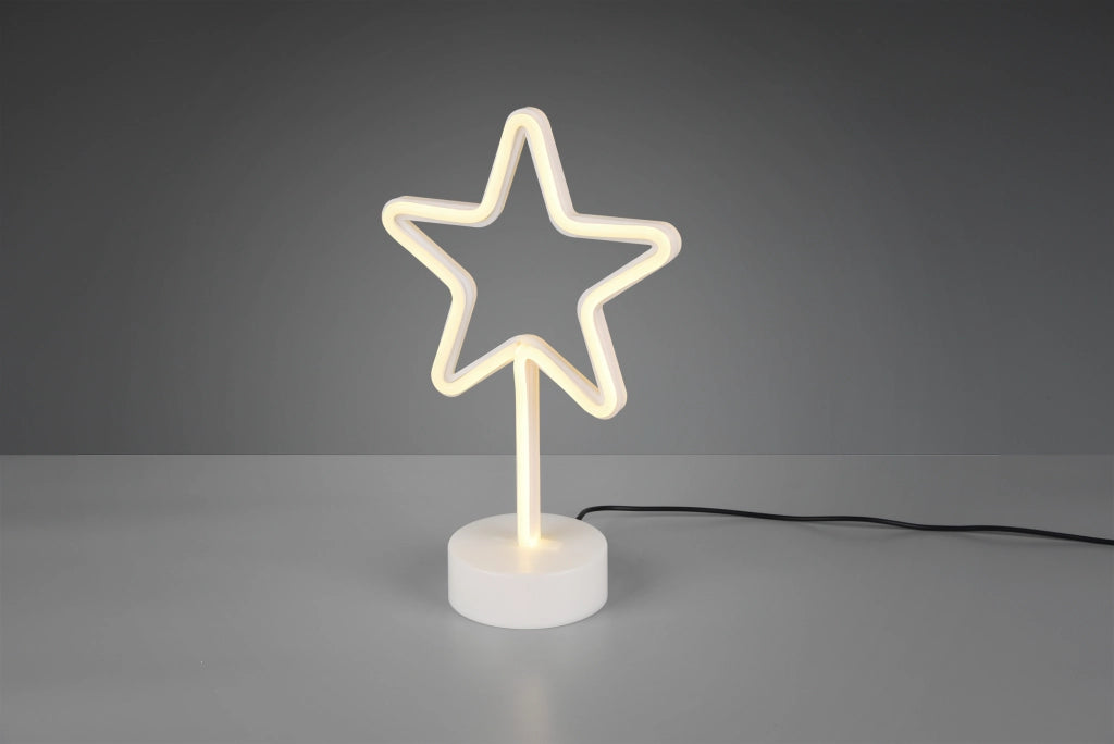 Lampada Tavolo Scrivania Stella Led 1.8W Giallo H 30 cm Star GD Trio