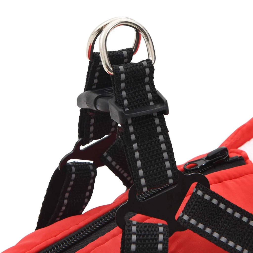 Cappotto per Cani Rosso L28 Pile e Poliestere 3422503
