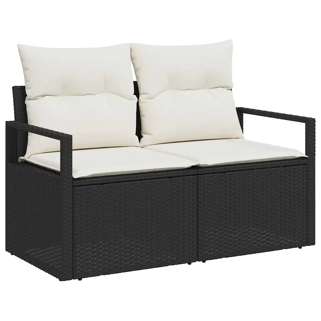 Set di divani 8 pcs Nero polyrattan 3346427