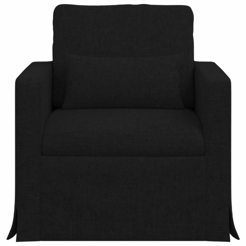 Divano Nero 78 x 78 x 80 cm Tessuto 42024350