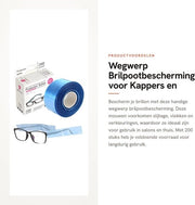 Protezione per Visiere Acqua-Resistente - Manubriio Visiere Sostituibili - Accessori per Occhiali - Professionisti della Moda - Materiali di Alta Qualità PP - Protezione per Occhiali