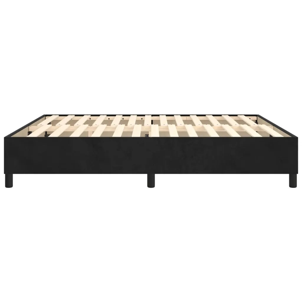 Struttura Letto a Rete a Molle Nero 180x200 cm in Velluto 3121134