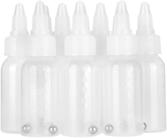 Set di flessi per airbrush - 30ml - Ideali per pigmenti - 10 pezzi - Adatti per l'uso con airbrush - Per adulti