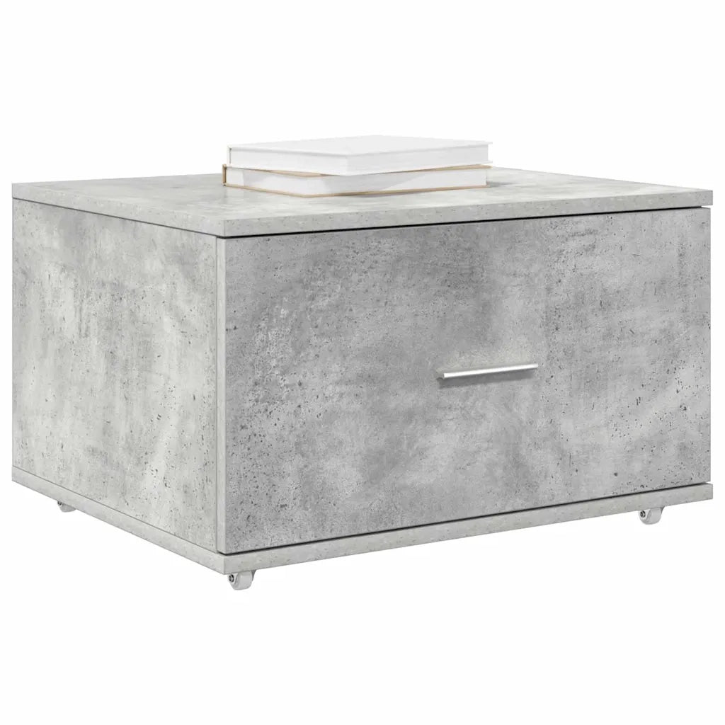 Mobile con Cassetti con ruota Grigio cemento 55 x 45 x 31 cm 869309
