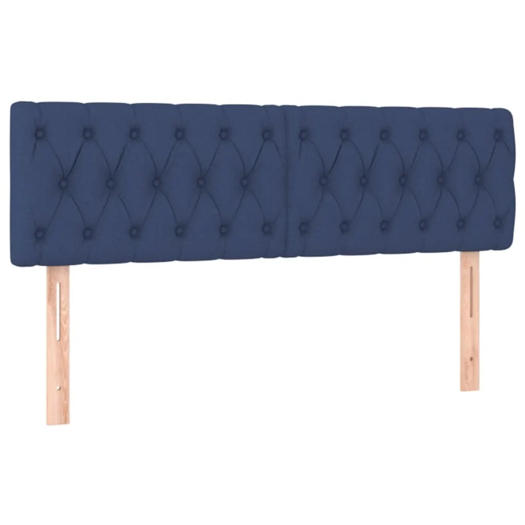 Giroletto a Molle con Materasso Blu 140x200 cm in Tessuto