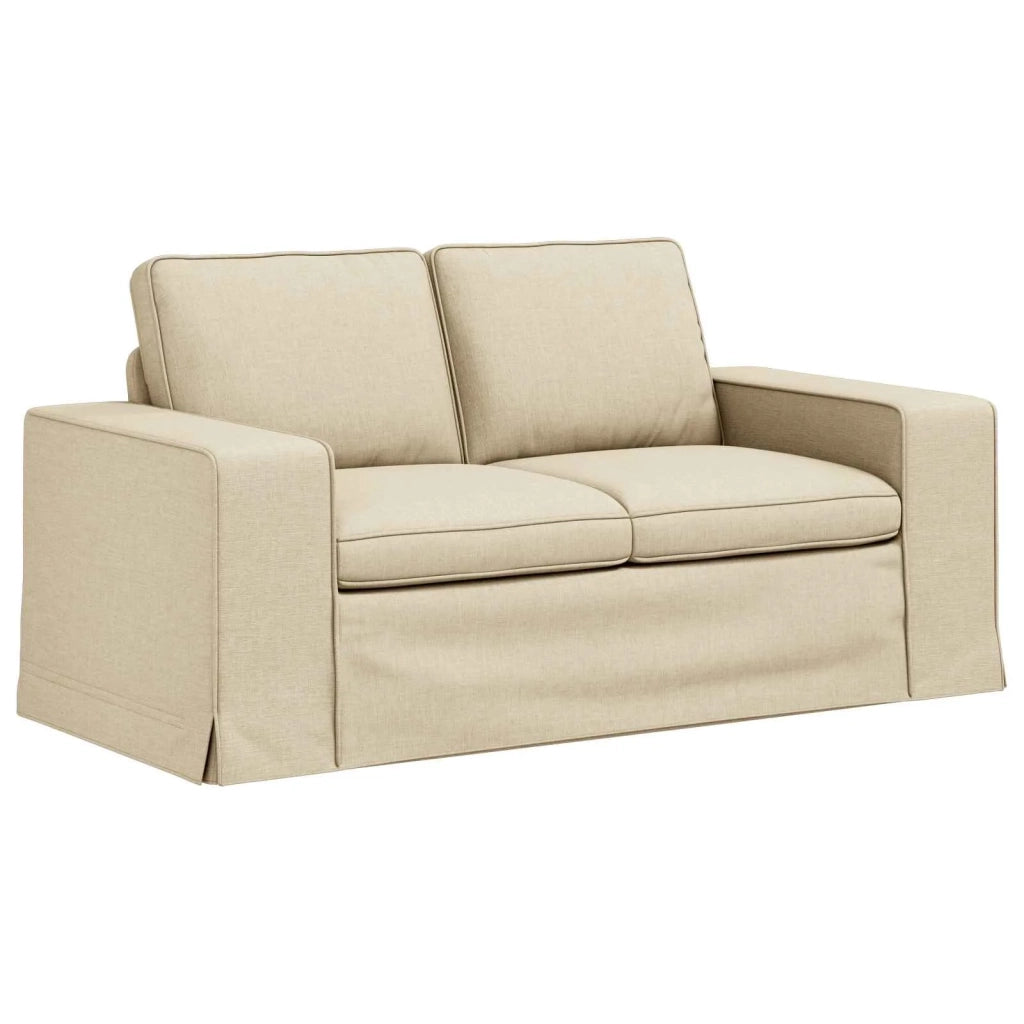 Set di divani 2 pcs Crema 162 x 80 x 82 cm Tessuto 3407505