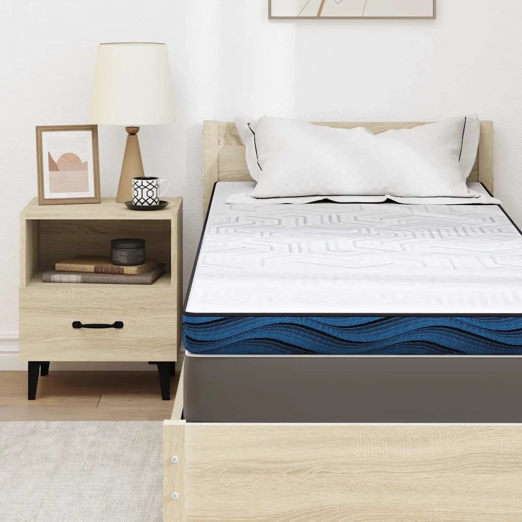 Topper per materasso Bianco 80 x 200 cm Tessuto Jacquard 4106265