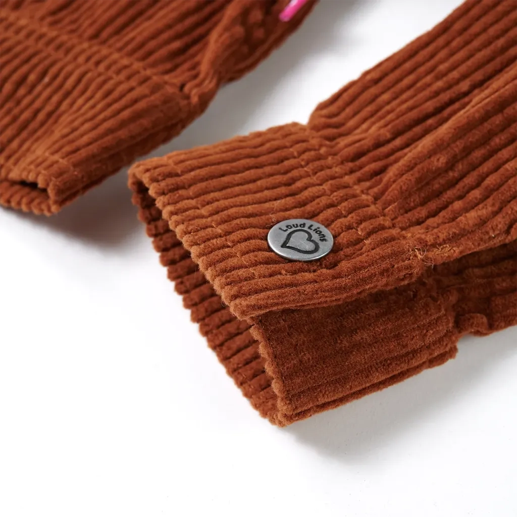 Giacca per Bambini in Velluto a Coste Cognac 128 CFW4281716