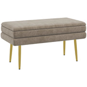 Divanetto con cassetti ¨C zephmum ¨C 79.5x37.5x43 cm, beige