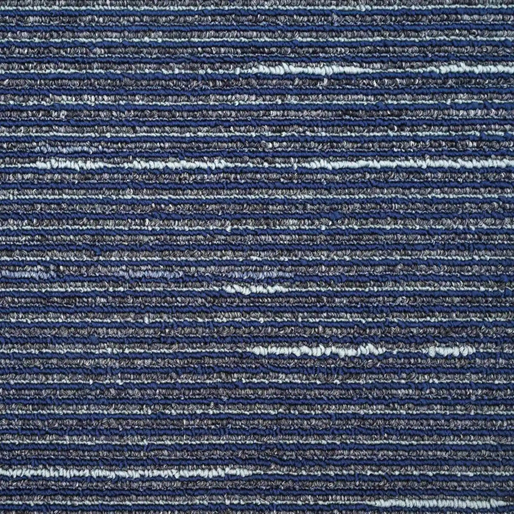 Piastrella per Tappeto Strisce Blu 50 x 50 cm 4 pz PP e Bitume CFW8972488