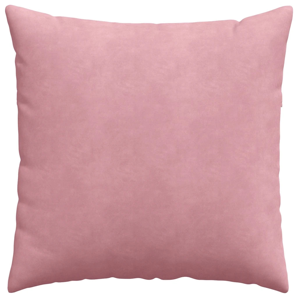 Cuscini da Divano 2 pz-Set di 2 Cuscini per Sofa Rosa 80 x 80 cm Tessuto in Cords