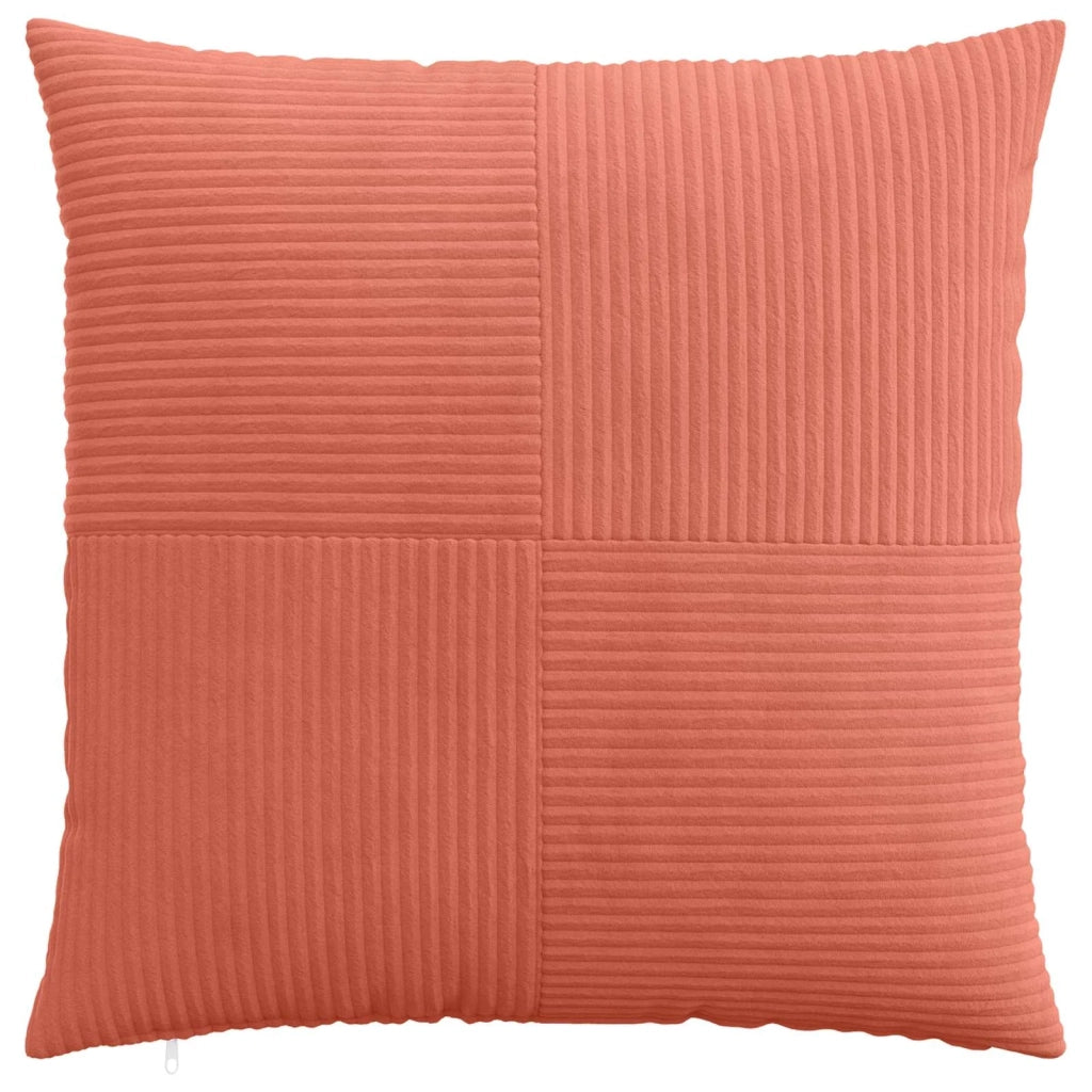 Federa 2 pcs ALMELO Rosso Arancio 65 x 65 cm corduroy 915501