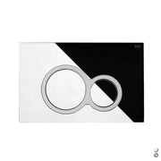 PLACCA DI COMANDO MOD. ROTONDA PER CASSETTA RAK ECOFIX- Bianco - Cromo- RAK- pezzi 1