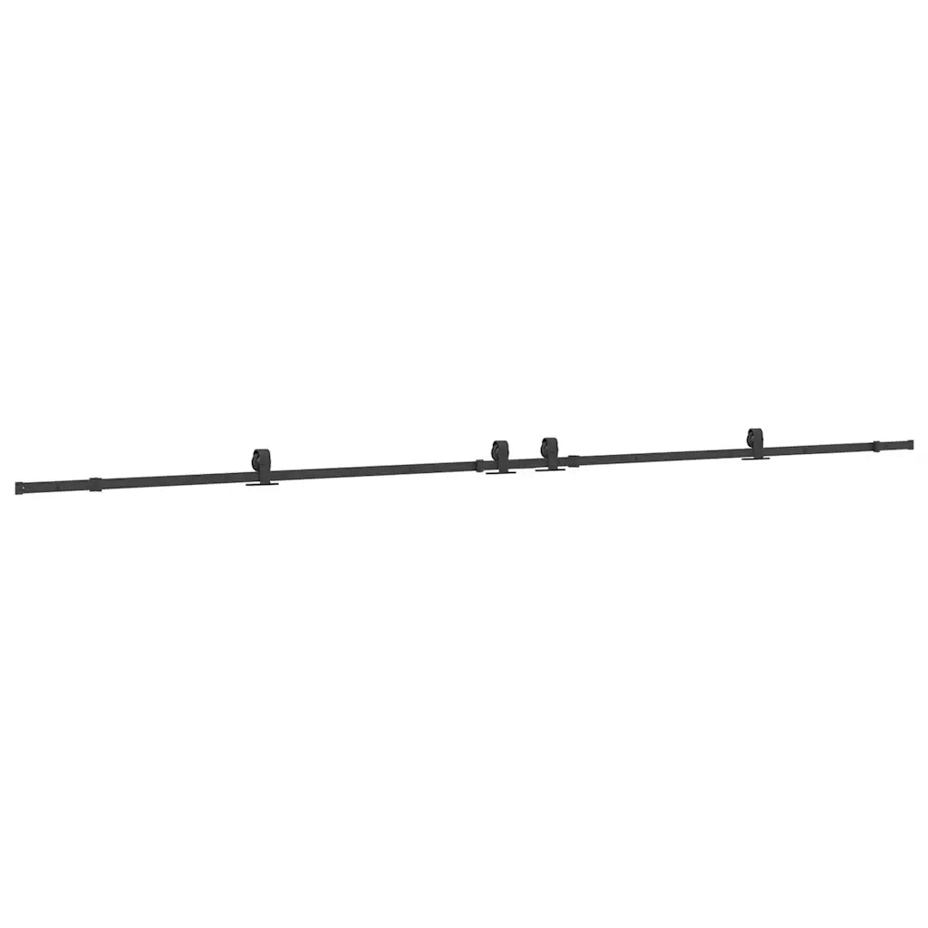 Kit di Binari per Porte Scorrevoli 427 cm Acciaio Nero CFW7156914