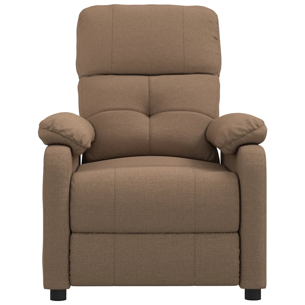 Poltrona Massaggiante Marrone in Tessuto 289676