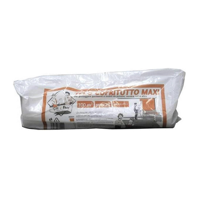 Pacho Telo Copritutto Trasparente HDPE 25m x 4m Mono Splituso