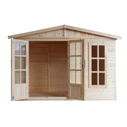 TIMBELA M334FB Ufficio in legno da giardino - 6m2