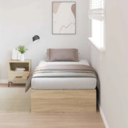 Struttura letto con contenitore-Giroletto con contenitore Rovere Sonoma 90 x 200 cm