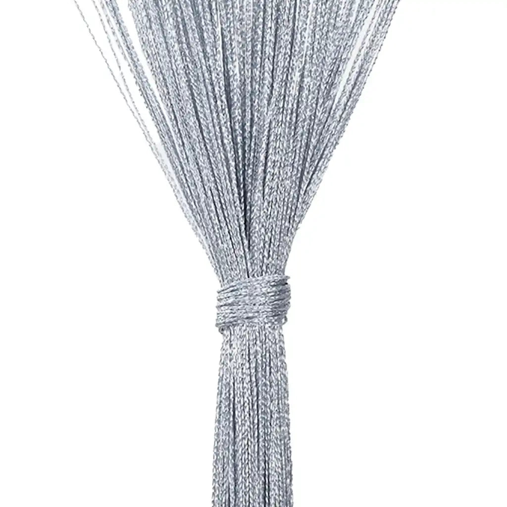 Tende a Filo 2 pz Grigio Chiaro 140x250 cm