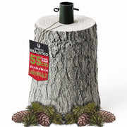Base Supporto Albero Natale Chiaro Tronco Natalizio Attacco Universale H 55 cm