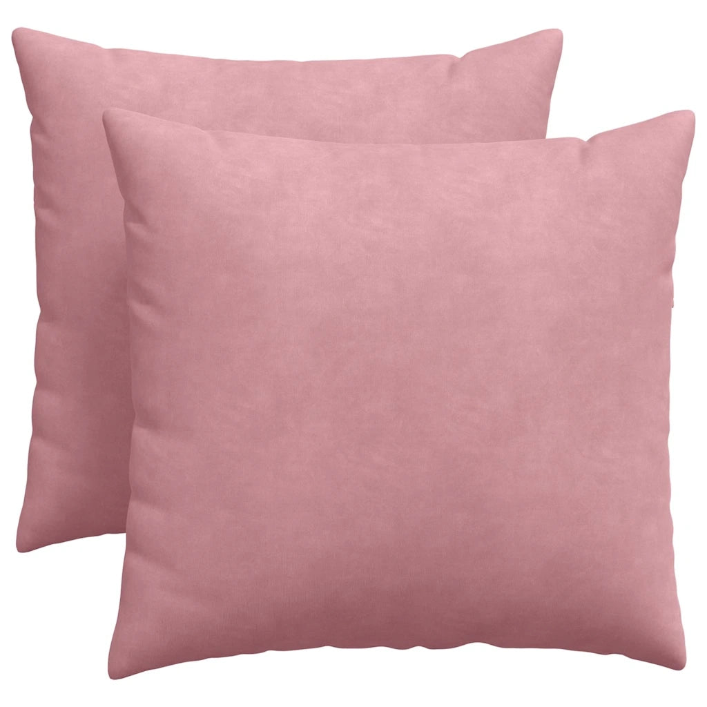 Cuscini da Divano 2 pcs Rosa 50 x 50 cm Tessuto in Cords 42013975