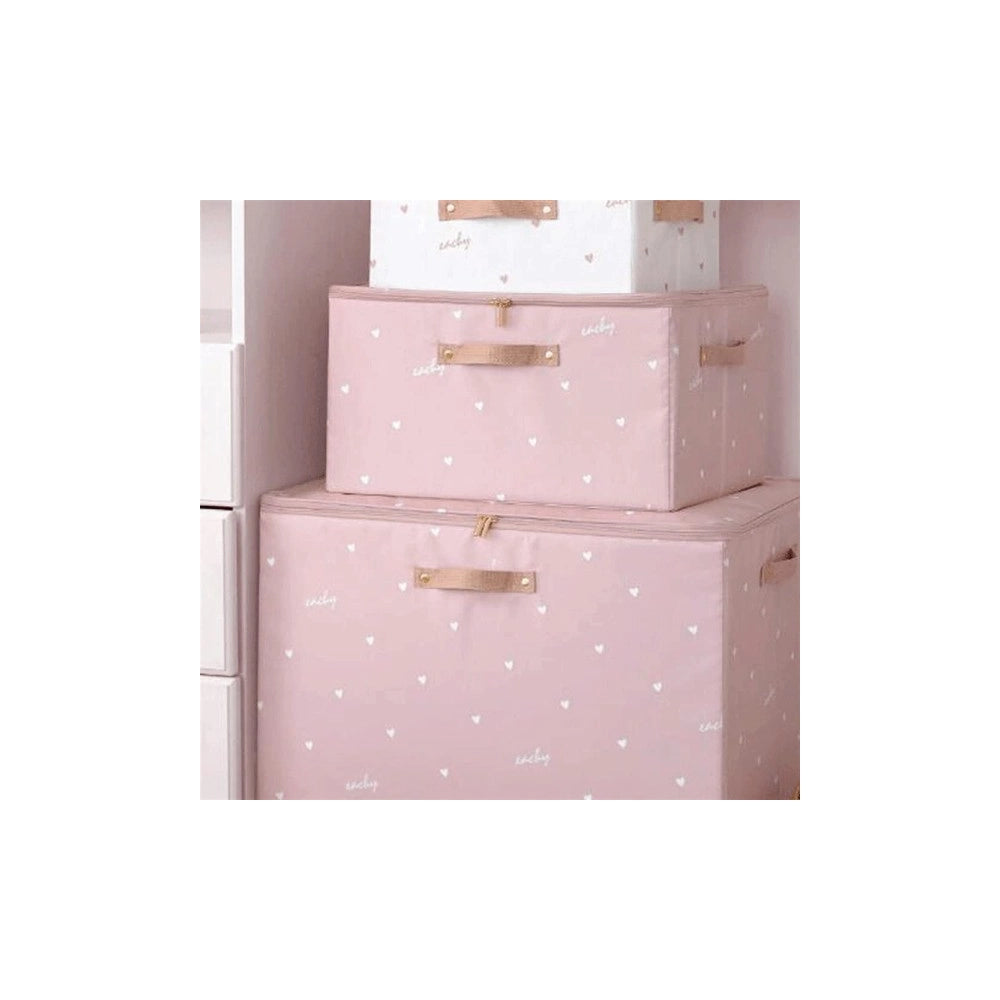 Trade Shop - Box Scatola Salvaspazio Armadio Contenitore Porta Oggetti Organizer 40x30x25 Cm -