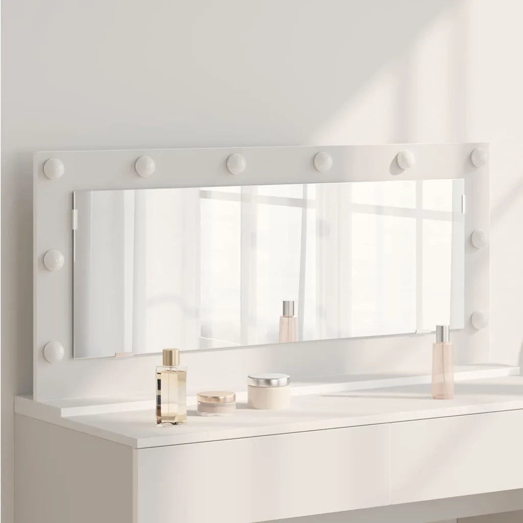 Specchio da Vanit¨¤-Specchio da Trucco Bianco 100 x 45 x 18 cm