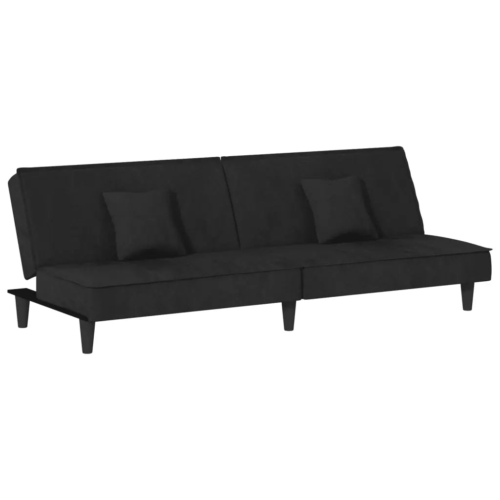 Divano letto | Sof¨¤ letto | Letto singolo Nero in Velluto