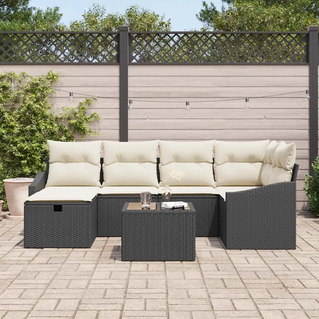 Set di divani con cuscino 6 pcs polyrattan 3360618