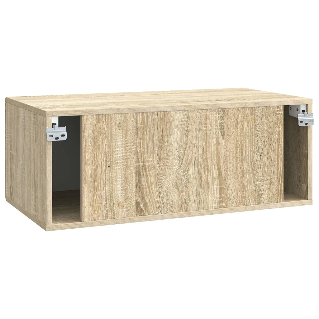 Mobile Porta TV da Muro-Credenza per TV sospesa Rovere Sonoma 78,5 x 41 x 30 cm 890383