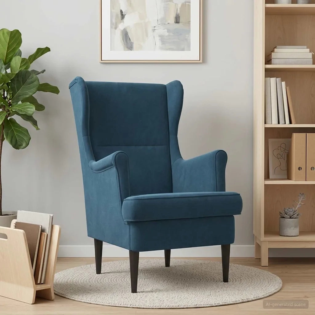 Poltrona Blu Velluto 42029871