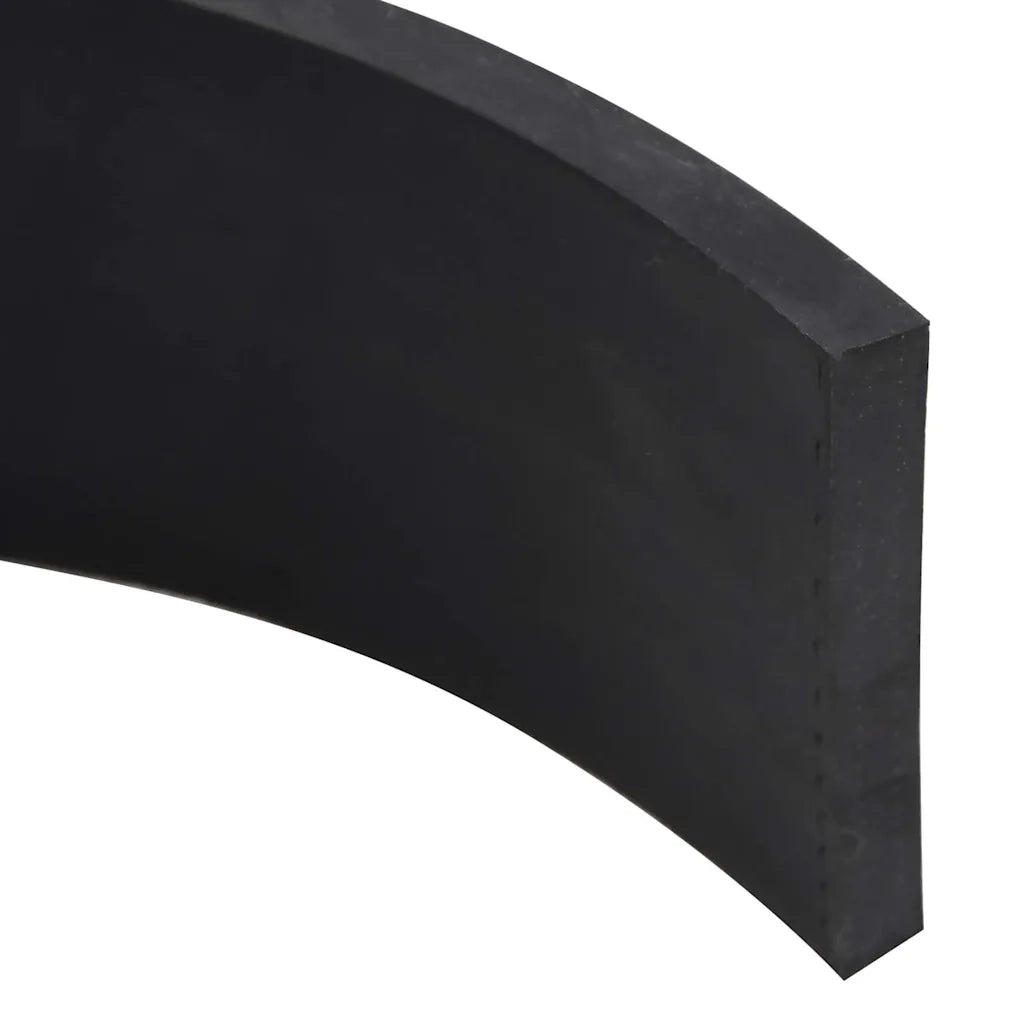 Bordo in Gomma per Spazzaneve Nero 180x10x1 cm