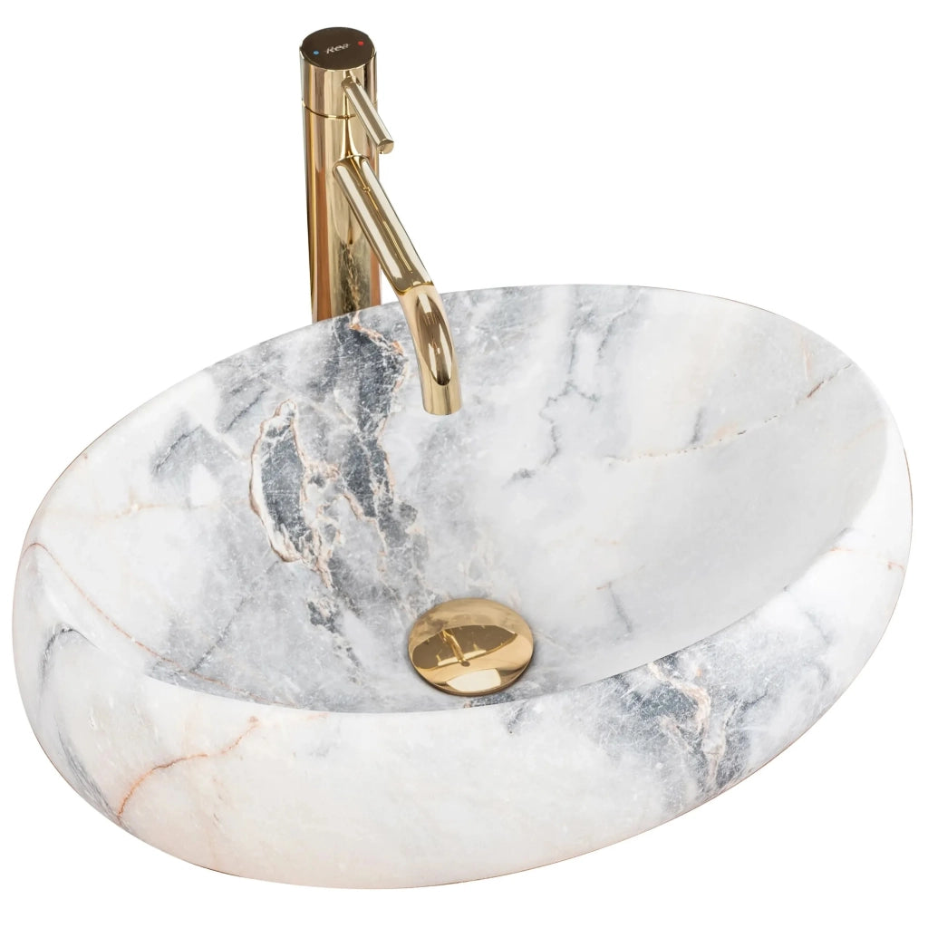 Lavabo Da Appoggio Rea Linda Granit Mat