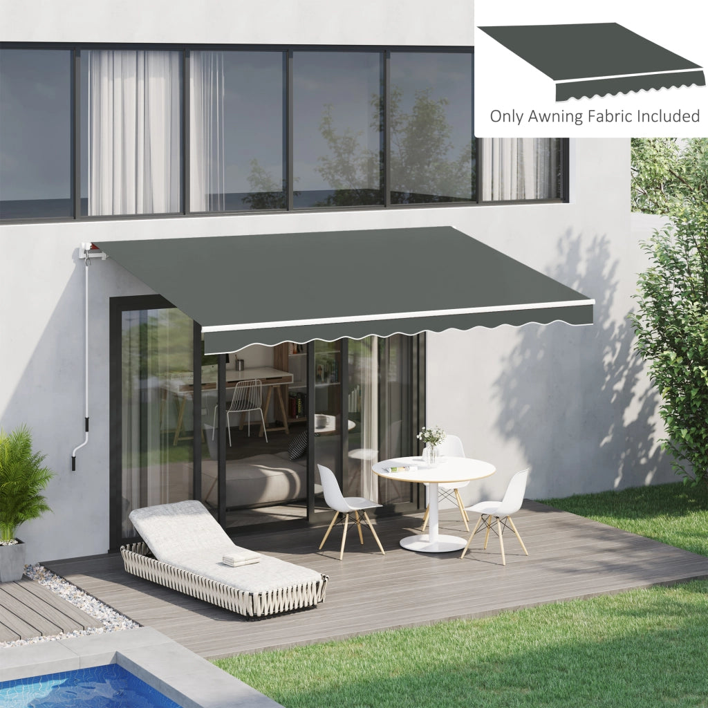 Tenda a Rullo per Terrazzo ¨C Minimal ¨C Polyester Antivento Grigio