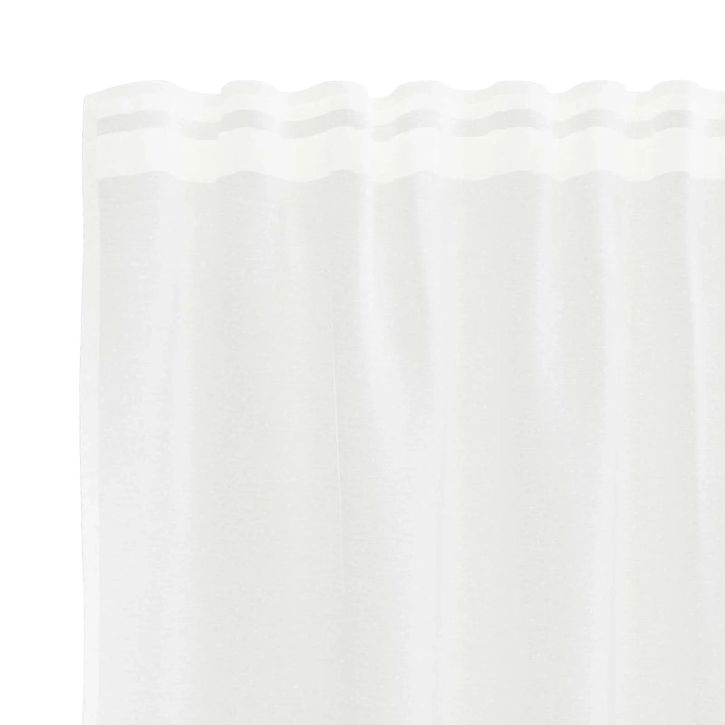 Tenda in Pizzo con tende Bianco 280 x 200 cm Poliestere 4107889