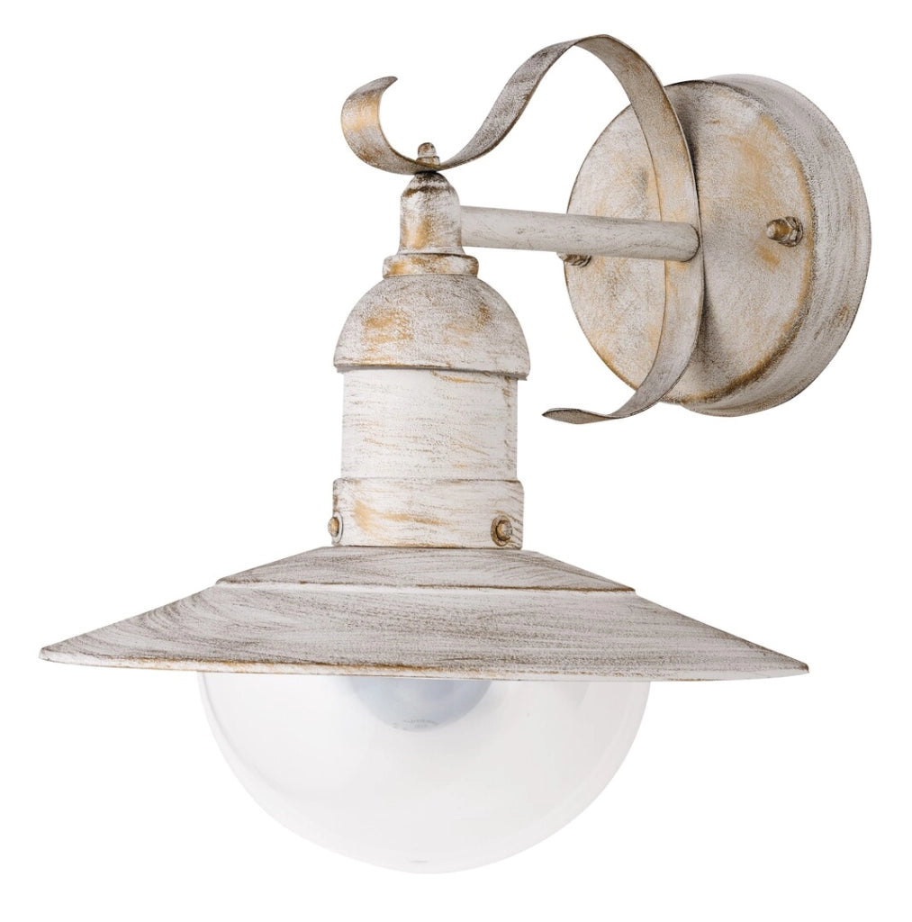 Applique esterno Oslo provenzale E27 bianco Rabalux