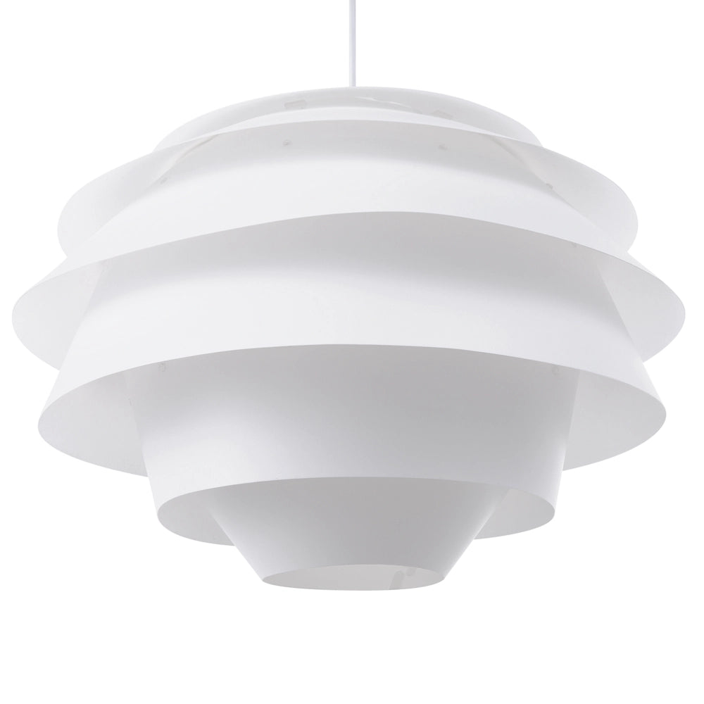 Lampada a Sospensione in Plastica Bianca a Forma di Globo Decorativa Moderna
