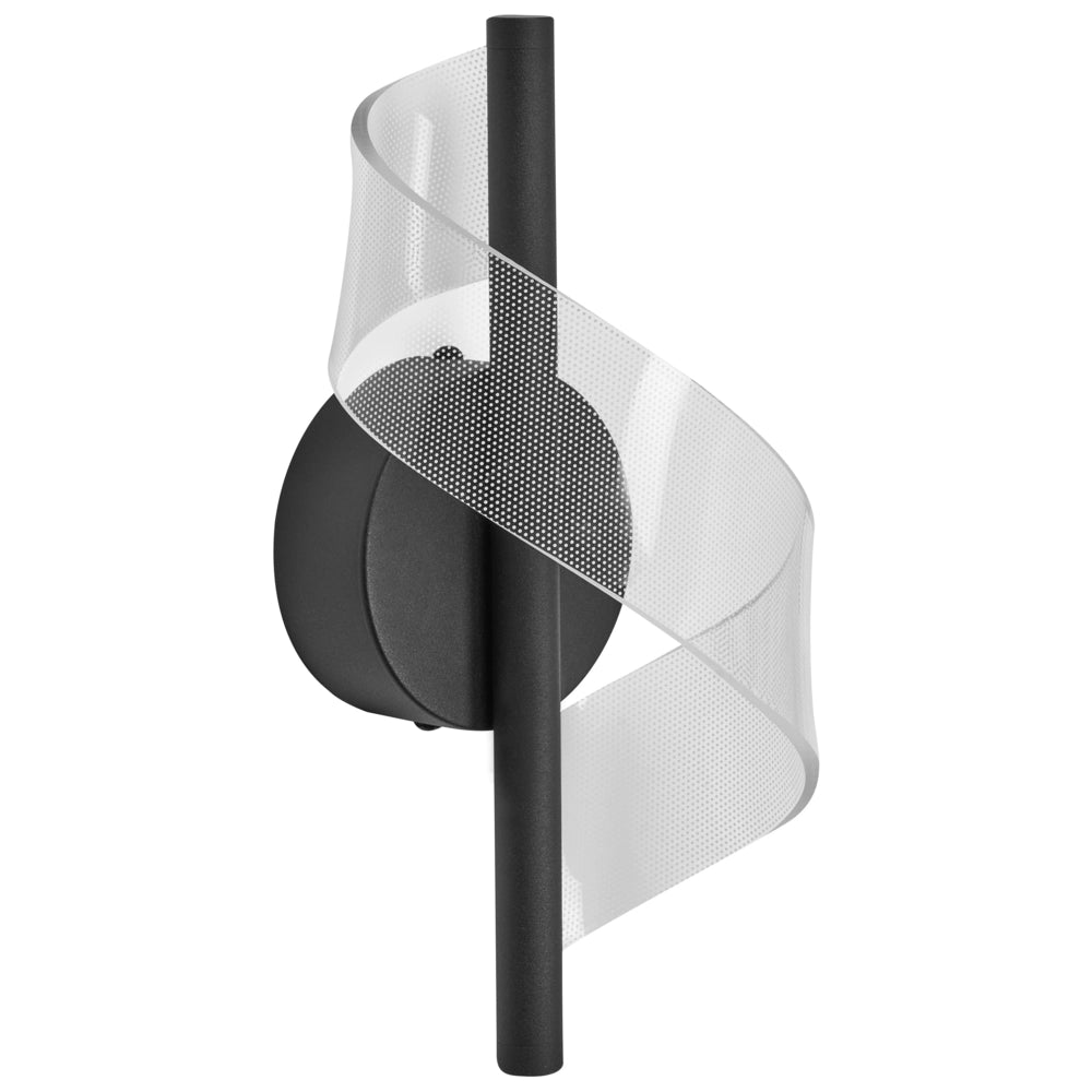 Lampadario in metallo ferro nero e paralume in vetro stile moderno glamour soggiorno