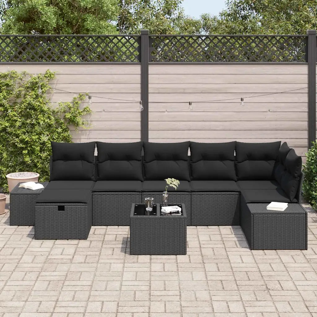 Set di divani con cuscino 8 pcs polyrattan 3360744