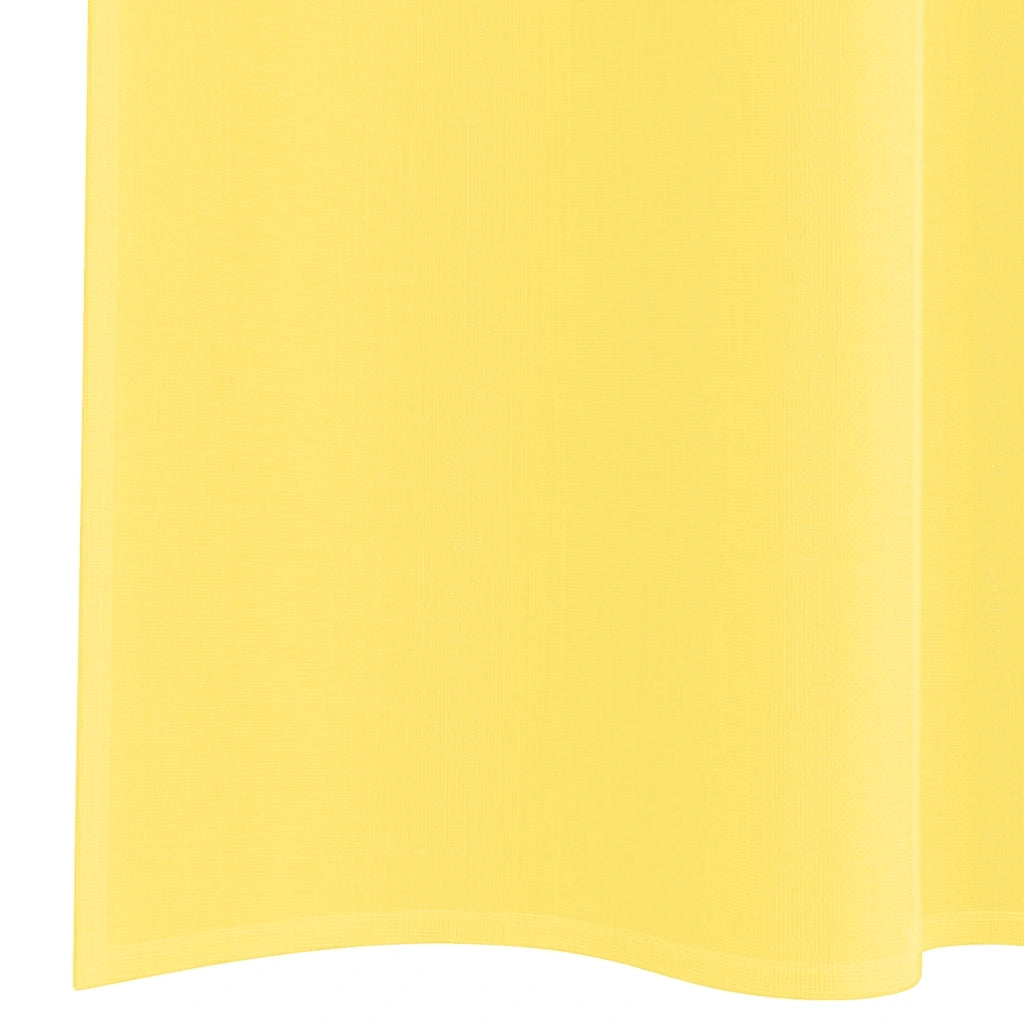 Tende in Voile con Tasche per Aste 2 pz Giallo 4102228