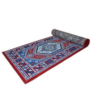Tappeto passatoia ROYAL SHIRAZ 2065 ROSSO cm.100x500 motivo moderno geometrico arredo casa corsia arredo casa