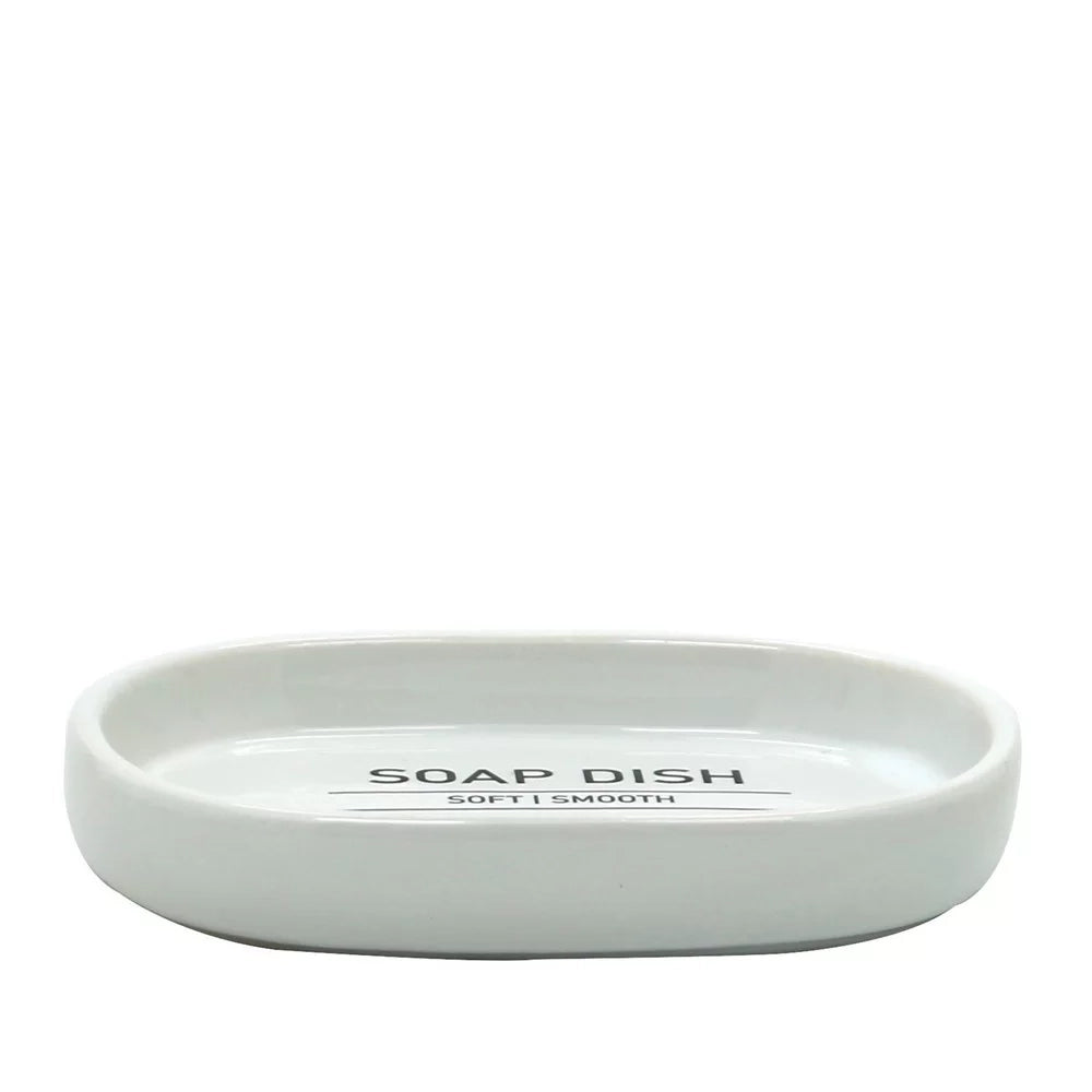 Portasapone in ceramica bianco - serie White