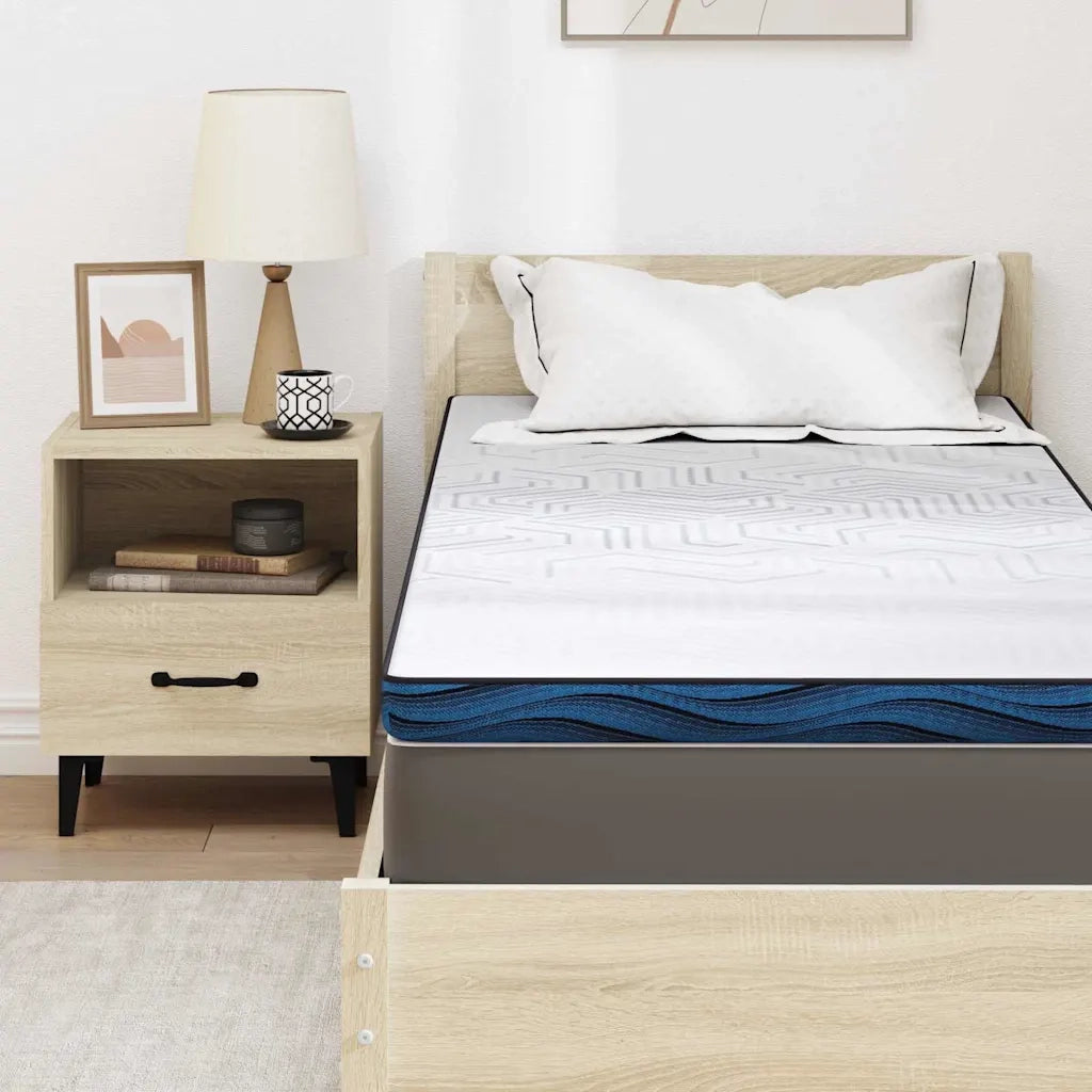 Topper per materasso Bianco 80 x 200 cm Tessuto Jacquard 4106254