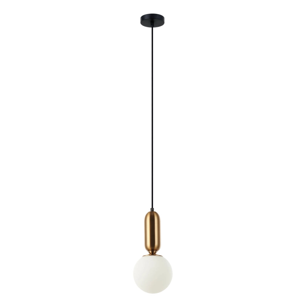 Sospensione minimal nera bronzo antico E27 Italux Aldeva