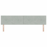 Testiera | Testata Grigio chiaro 200 cm Velluto
