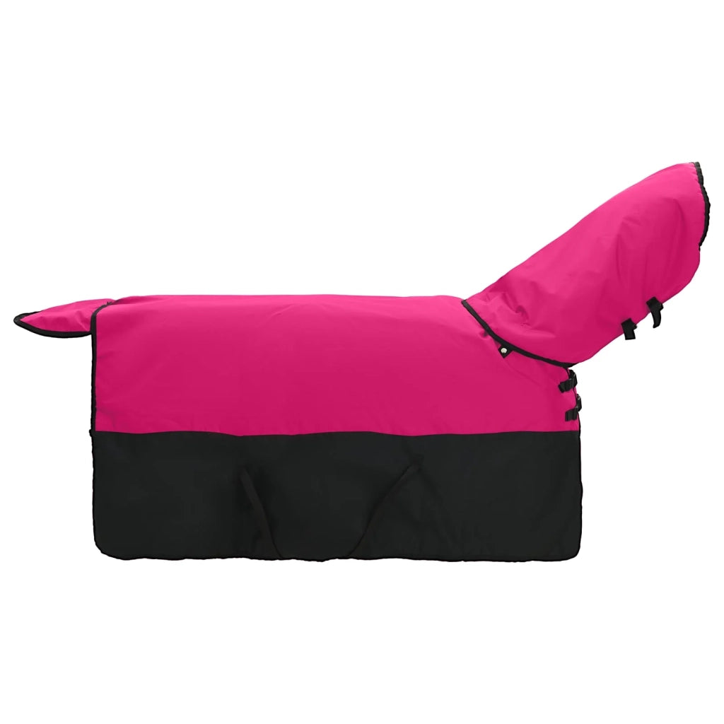 Coperta per Cavalli Rosa e Nero 135 cm Poliestere 42013153