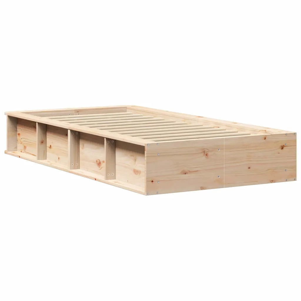 Letto singolo | Letto per adulti | Struttura del letto Marrone 80 x 200 cm Pino massello