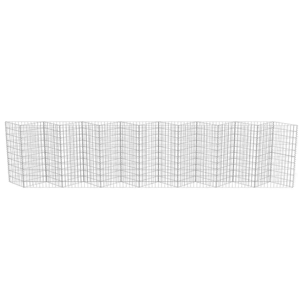 Gabbione in Acciaio Zincato 450x30x100 cm